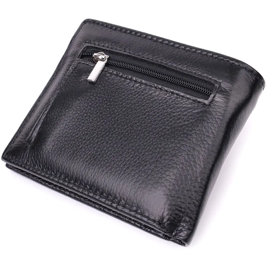 Чоловіче шкіряне портмоне із затискачем ST Leather 22485 чорний - фото 5