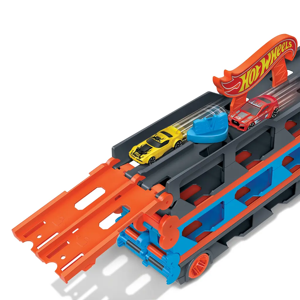 Грузовик-транспортер Hot Wheels Суперперегони(GVG37) - фото 6