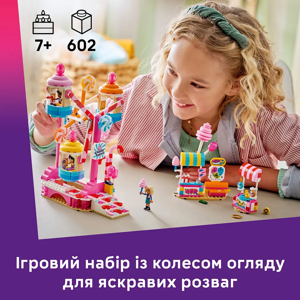 Конструктор LEGO Колесо обзора с конфетами и капкейками (42700) - фото 14