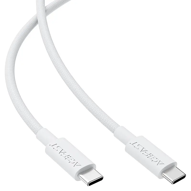 Дата кабель Acefast C18-03 Type-C to Type-C 60W (1.2m) White - фото 4