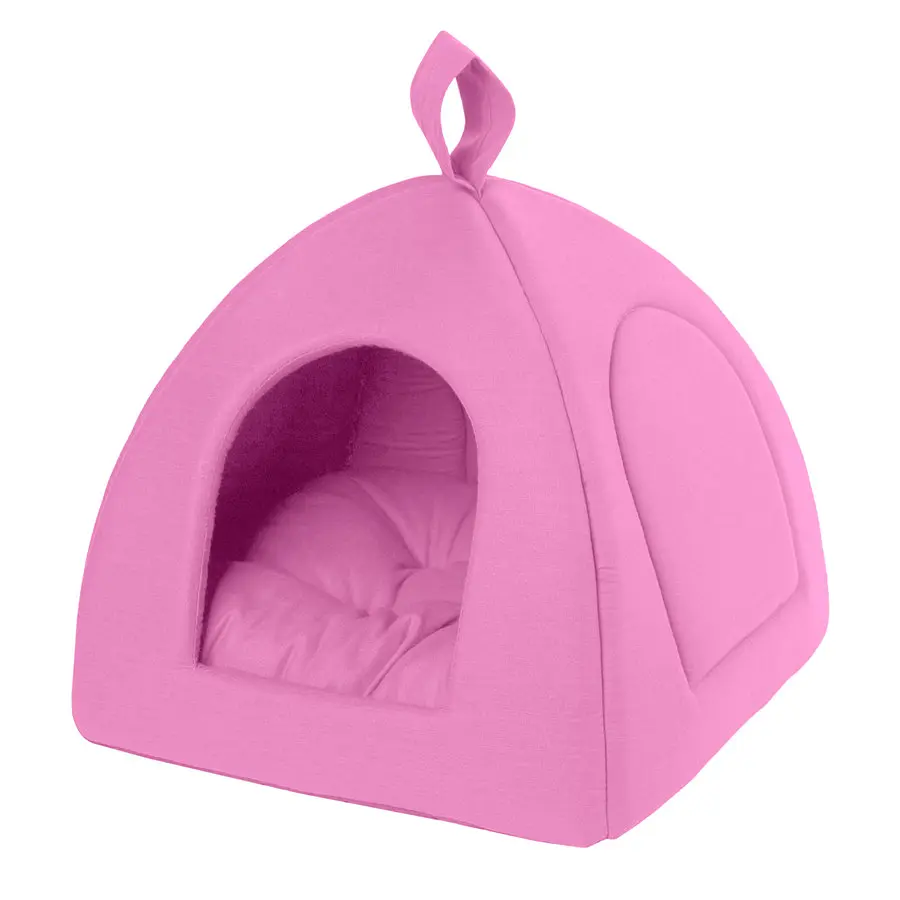 Піраміда для тварин Теремок, ХXS, Ш 35 см, Д 35 см, В 35 см рожевий - фото 2