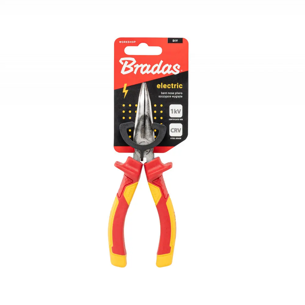 Плоскогубці зігнуті Bradas ELECTRIC, 160 мм, VDE, 1 кВ (DIY-PL1013/6) - фото 3