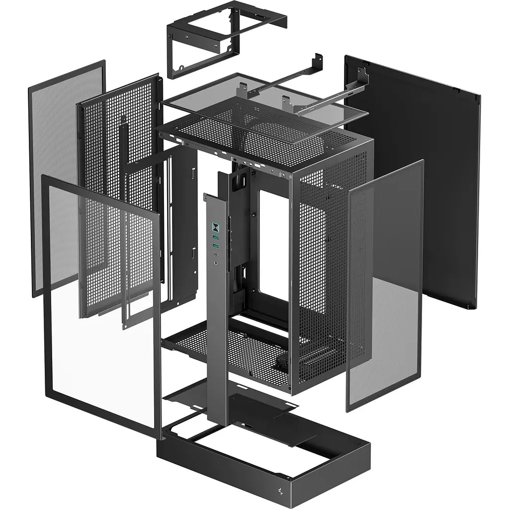 Корпус Deepcool CH170 PLUS без БЖ Black (R-CH170-BKNGM0-G) - фото 6