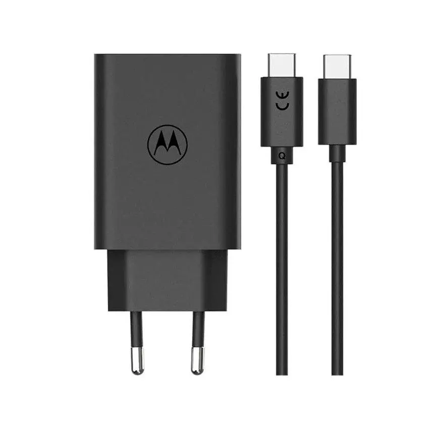 Зарядний пристрій Motorola TurboPower MC682N 68 W Black GaN Fast USB-А + кабель Type-C - фото 2