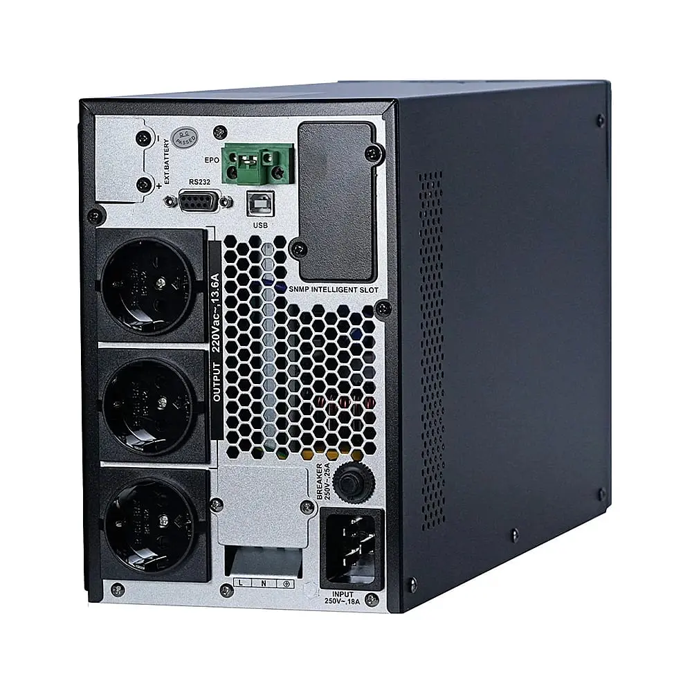 Джерело безперебійного живлення KRF-T3000VA/2400W(LCD) Pro Online UPS Kraft (42-00019) - фото 6