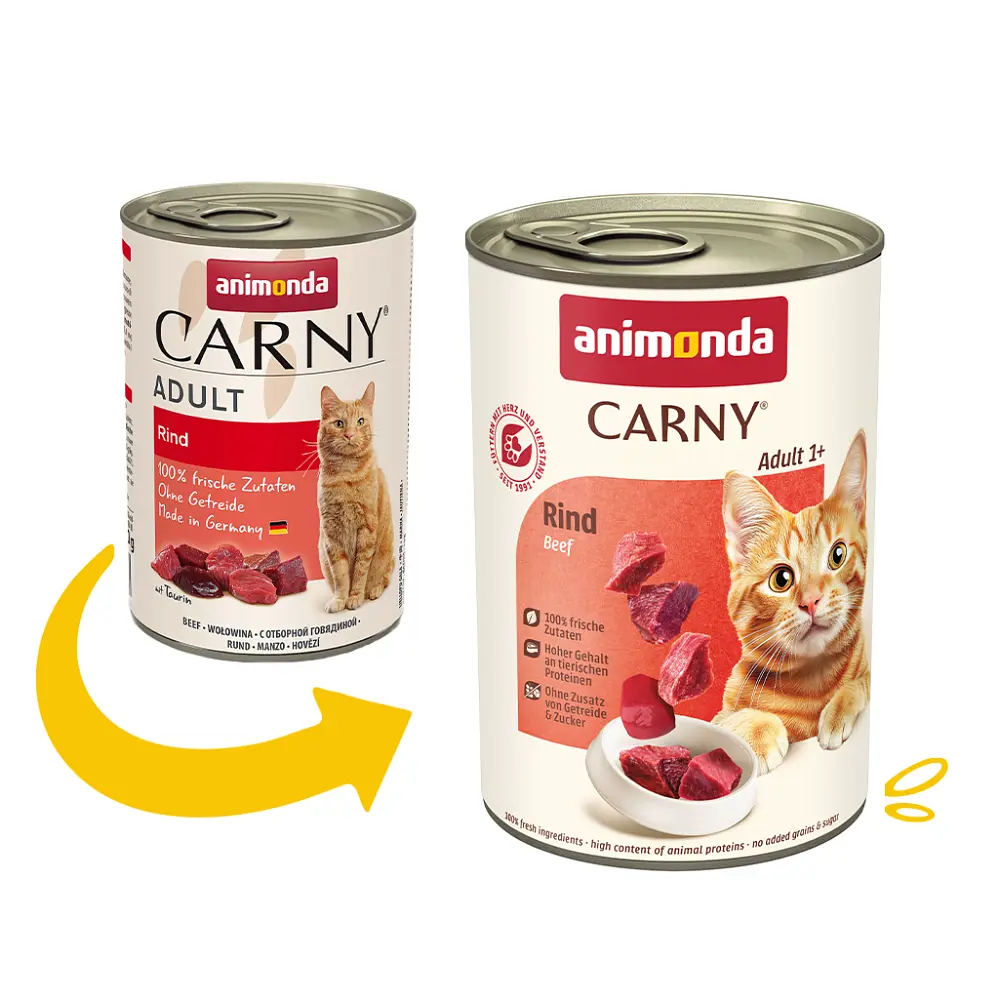 Вологий корм для кішок Animonda Carny Beef з яловичиною 400 г (арт.AM-83723) - фото 2