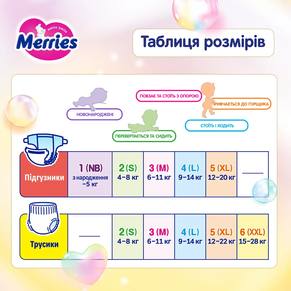 Підгузки Merries розмір L (9-14 кг) 48 шт (4901301420312) - фото 7