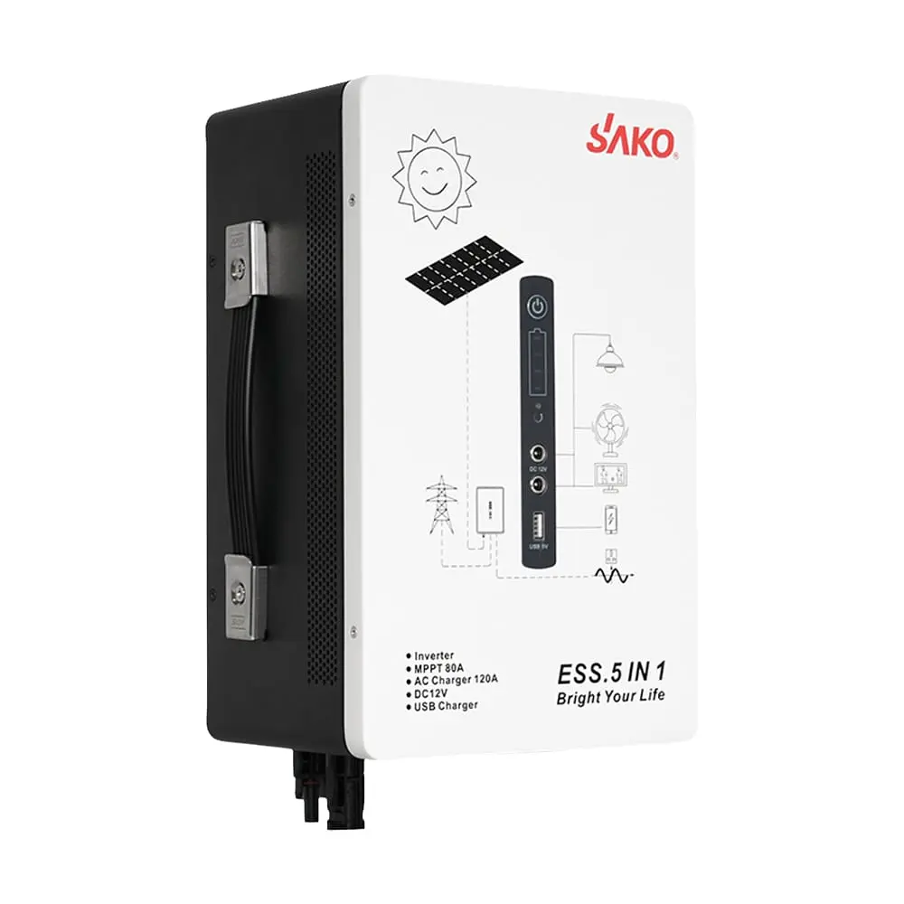 Система резервного живлення (інвертор та батарея) Sako Alpha-ESS-500W/1KWh настінна. Потужність 500 Вт, енергоємність 1004.8 Вт*год, LifePO4 (42-00314) - фото 3