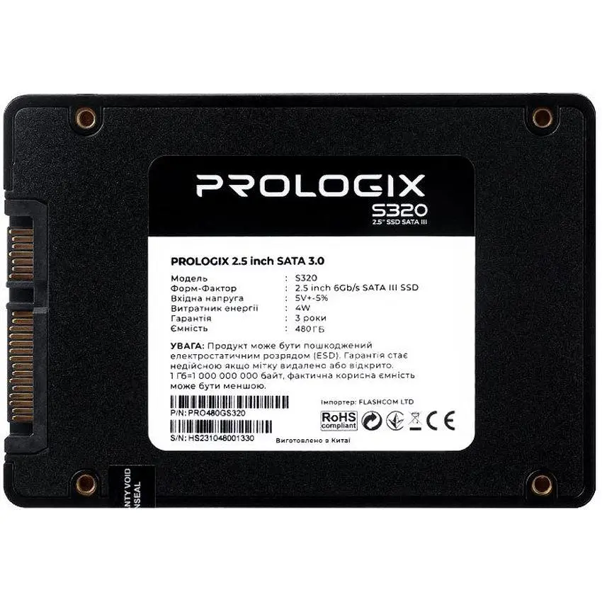 SSD диск 480GB Prologix S-360 2.5 SATAIII TLC - фото 2