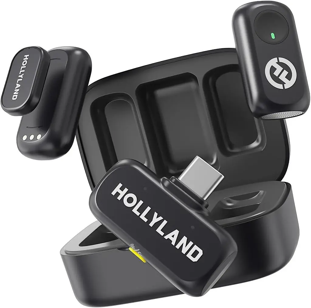 Петличний мікрофон Hollyland LARK A1 Mini Duo 2TX 1RX Зарядний кейс - фото 2