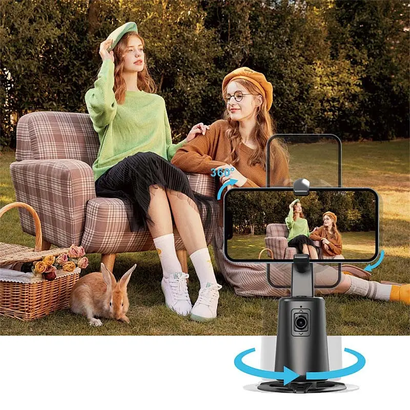 Стабілізатор з трекером руху WIWU Wi-SE010 360° Camera Gimbal Stablilizer Black - фото 7