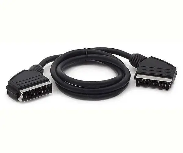 Кабель для підключення електроніки SCAN SCART - SCART 1.2 м Black