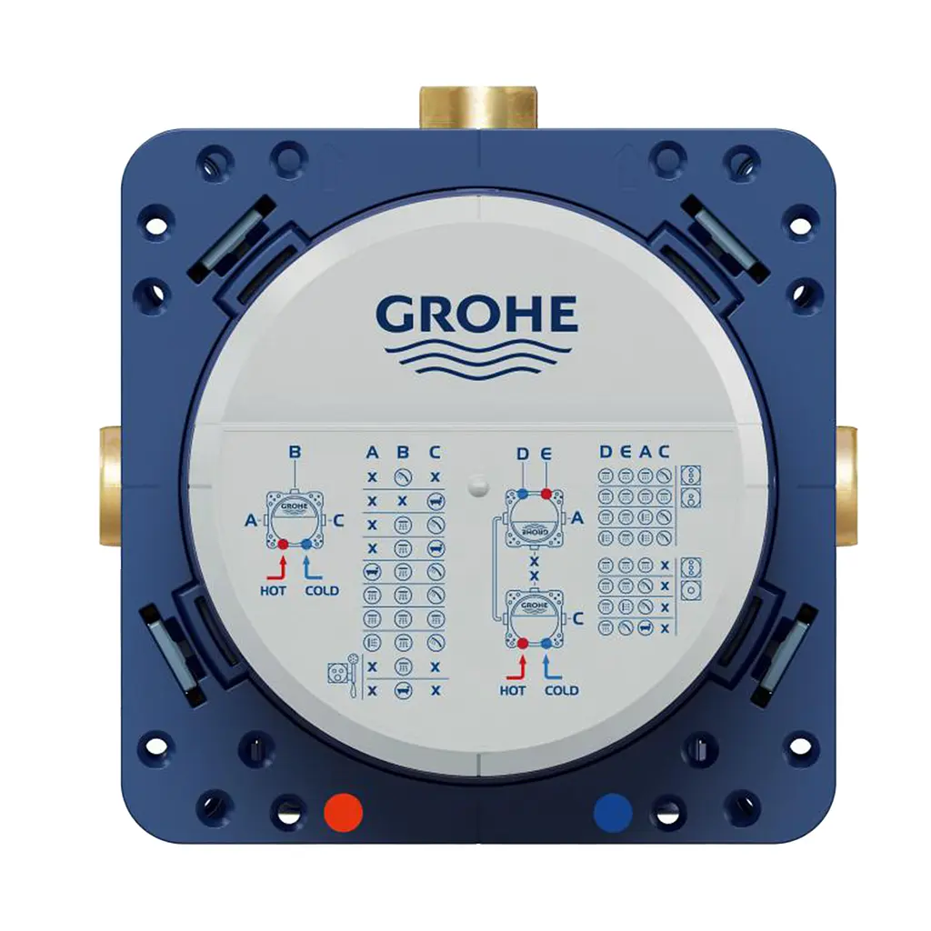 Душевая система скрытого монтажа термостатическая Grohe QuickFix Smartcontrol UA202802C3, Хром - фото 2