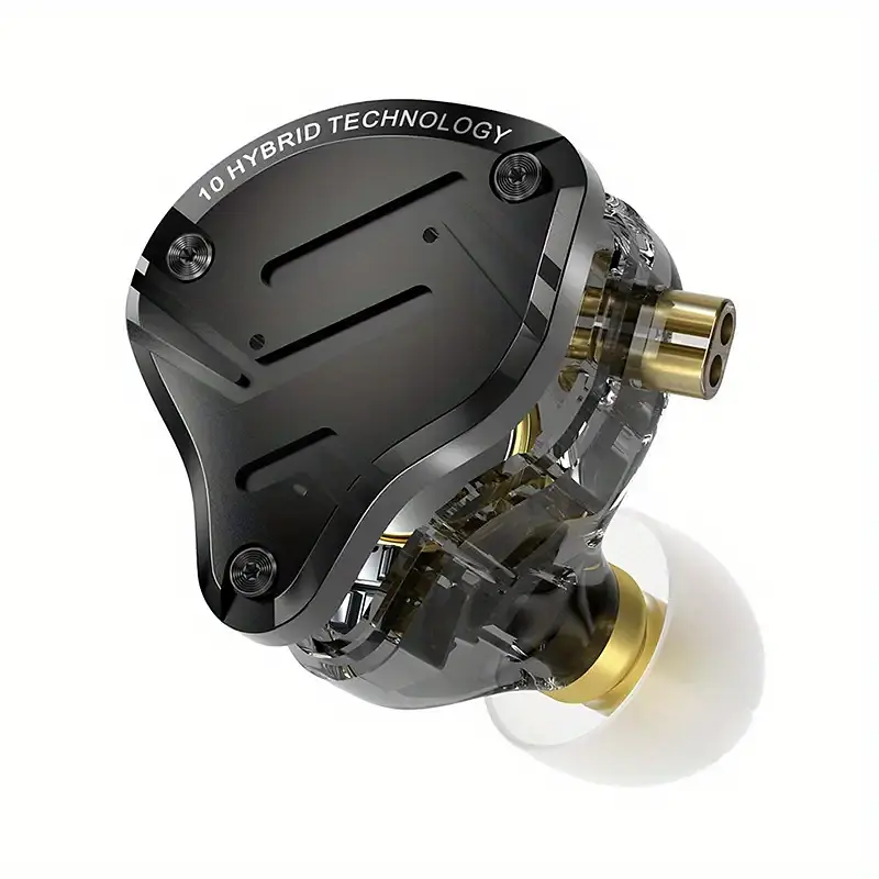 Проводные вакуумные наушники KZ ZS10 PRO X / Black - фото 4