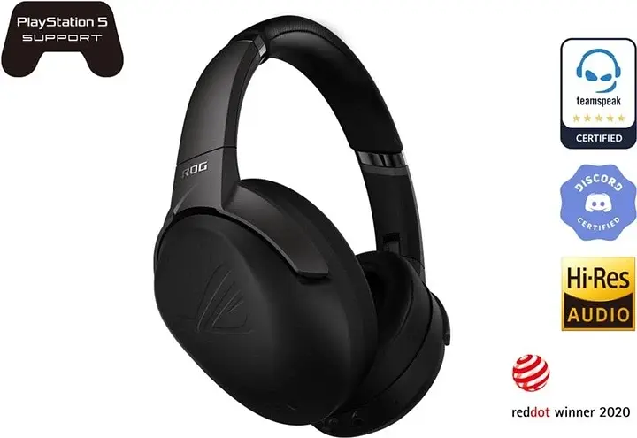 Навушники з мікрофоном ASUS ROG STRIX GO 3.5mm/BT Black (90YH02Y1-B5UA00) - фото 2