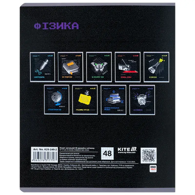 Зошит Kite предметний Techno 48 аркуші, клітинка, фізика (K25-240-2) - фото 7