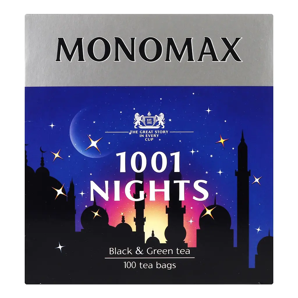 Чай чорний та зелений Monomax 1001 Nights в пакетиках 150 г (100 шт. х 1.5 г) - фото 5