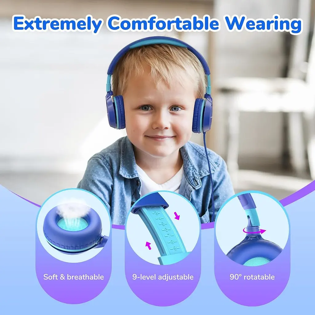 Дитячі дротові навушники EarFun з обмеженням гучності 85 дБ - фото 3