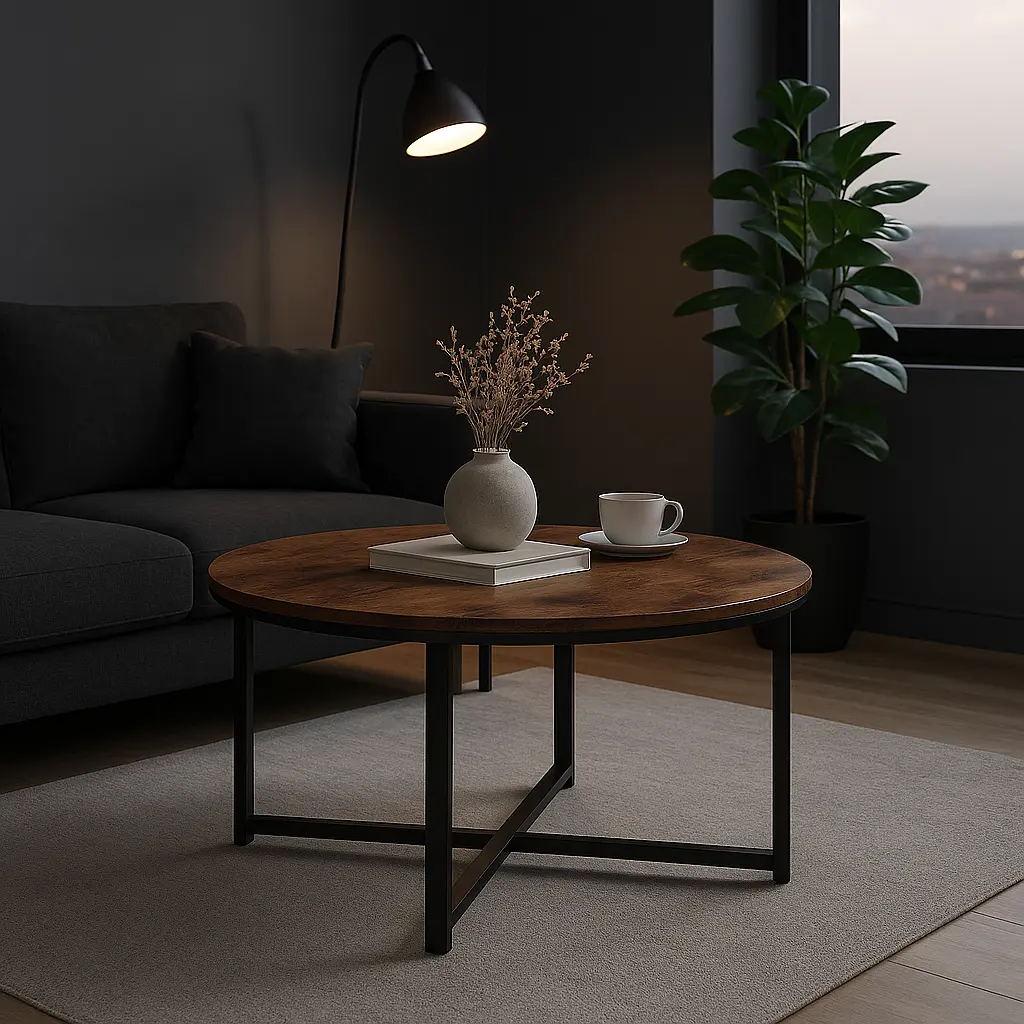 Журнальний столик Leobert Fleksi круглий в стилі Loft - фото 6