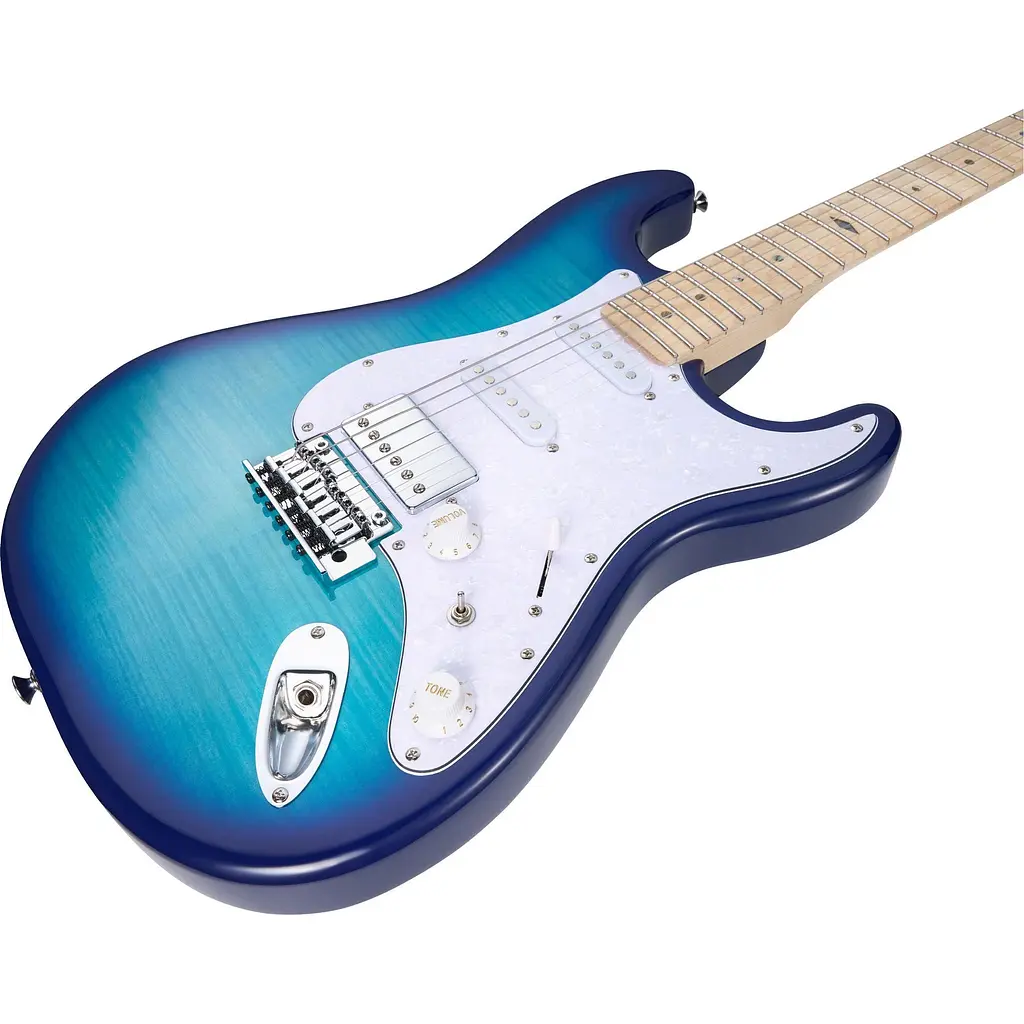 Электрогитара Mooer MSC30 Pro Lake Blue - фото 4