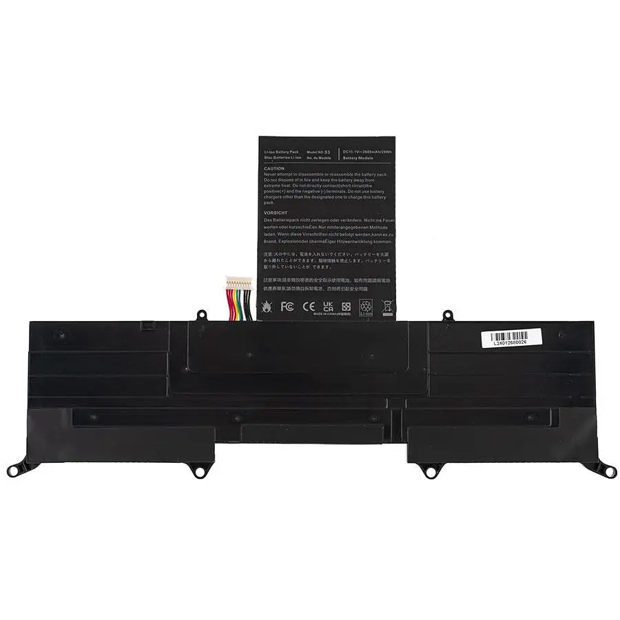 Батарея для ноутбука Acer AP11D3F (Aspire S3: S3-331 S3-371 S3-391 S3-951) 11.1V 2600mAh Чорний - фото 2