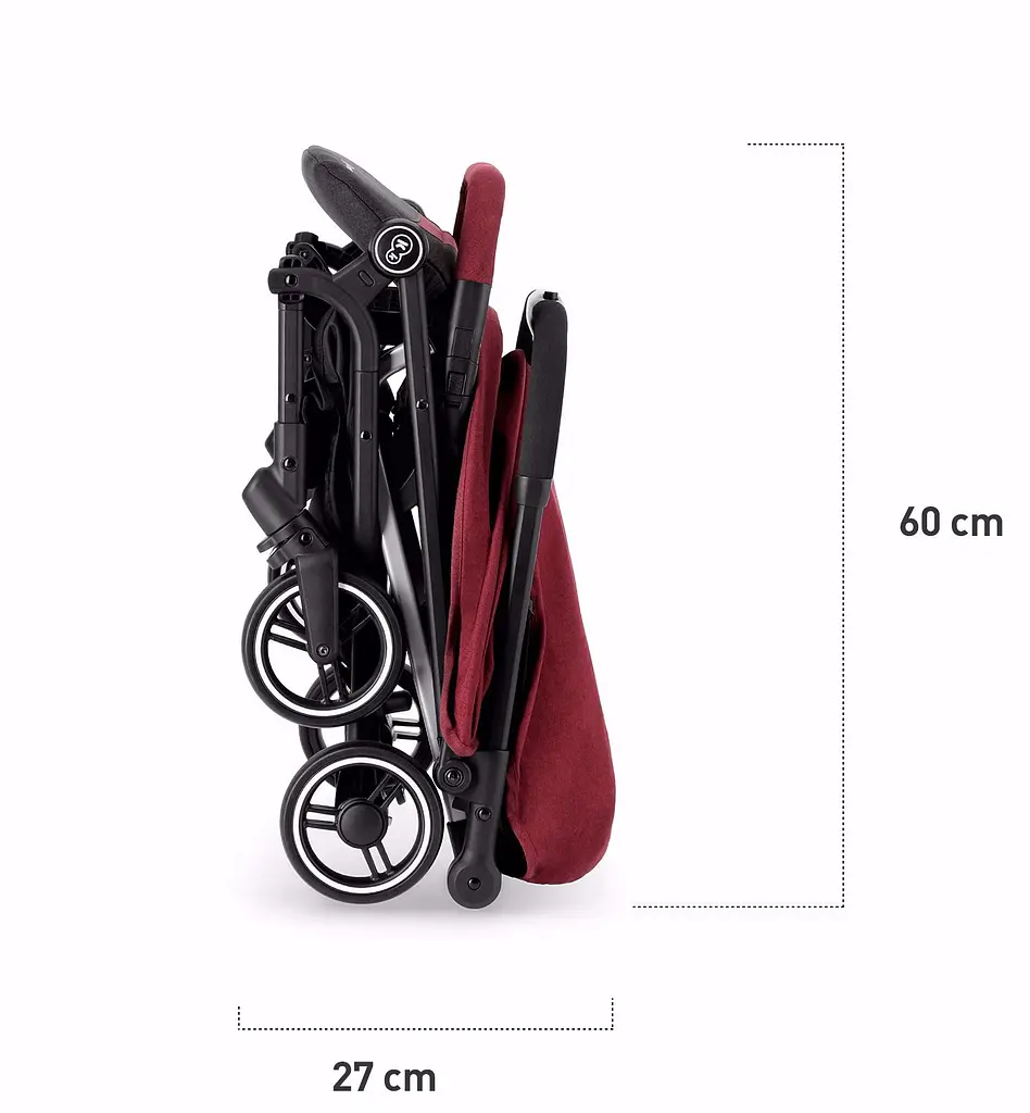 Прогулянкова коляска Kinderkraft Indy Burgundy - фото 5