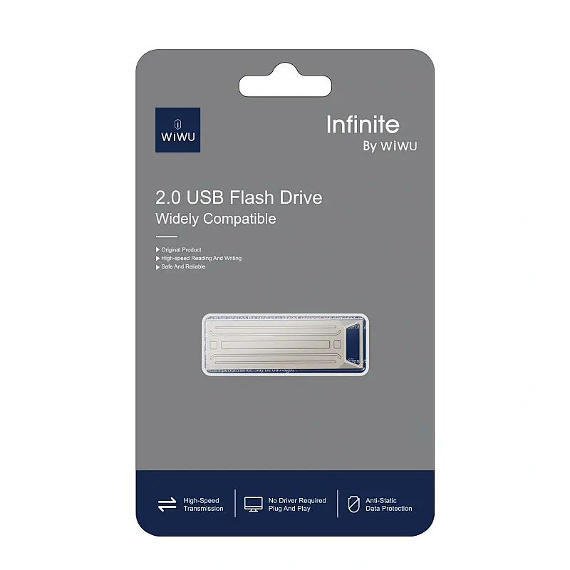 Флеш-накопичувач Wiwu Wi-FD002 Infinite 2.0, 16GB Silver - фото 4