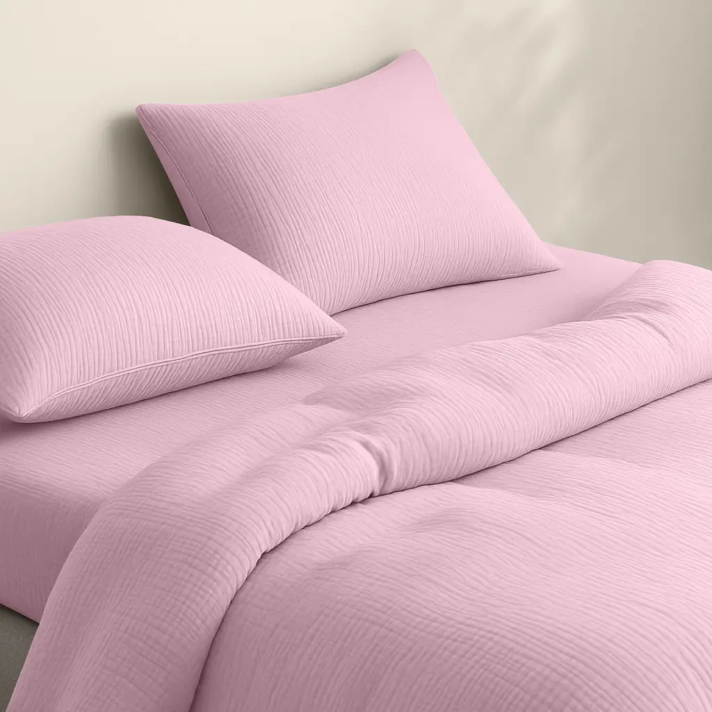 Наволочка Cosas Baby blush муслінова 50х70 см світло-рожева (009Muslin_BabyBlush_50x70) - фото 6