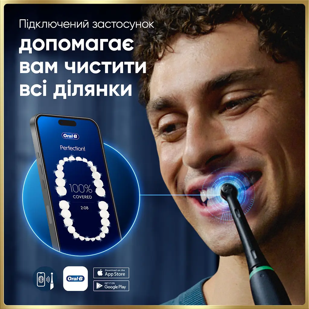 Електрична зубна щітка Oral-B iO 9 чорна - фото 8