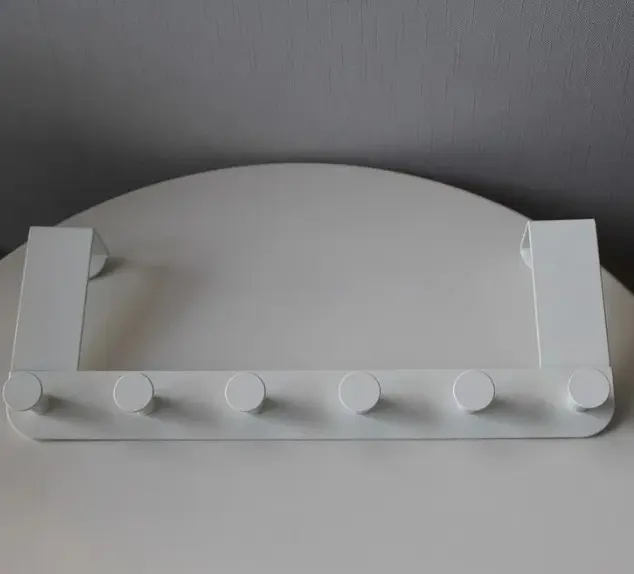 Вішалка IKEA біла, металева, для дверей 2 см - фото 3