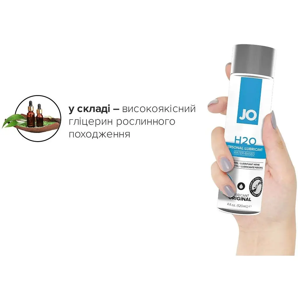 Змазка на водній основі System JO H2O Original (120 мл) - фото 4