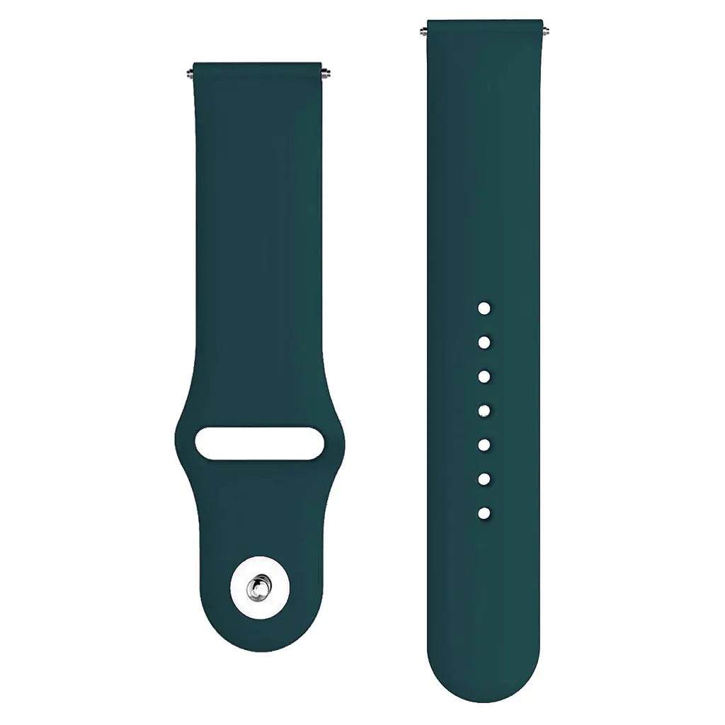 Ремінець ArmorStandart Silicone Watch Strap 20mm Dark Green (ARM89318) - фото 3