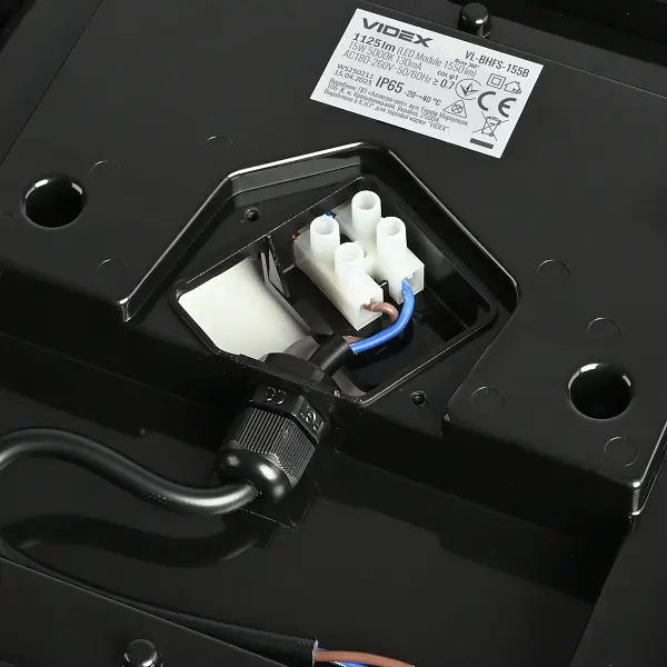 LED світильник ART IP65 квадратний VIDEX 15W 5000K Black - фото 4