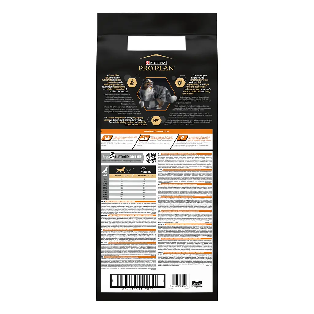 Сухий корм Purina Pro Plan Medium Adult 1+ Everyday Nutrion для дорослих собак середніх порід з куркою 14 кг + 2.5 кг (12375801)  - фото 3