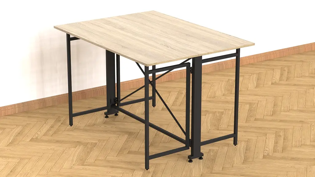 Стол-книга трансформер Орион 3 Ferrum-decor 750x1150x880 Черный металл ДСП Дуб Сонома 16 мм (FRD-105084) - фото 9