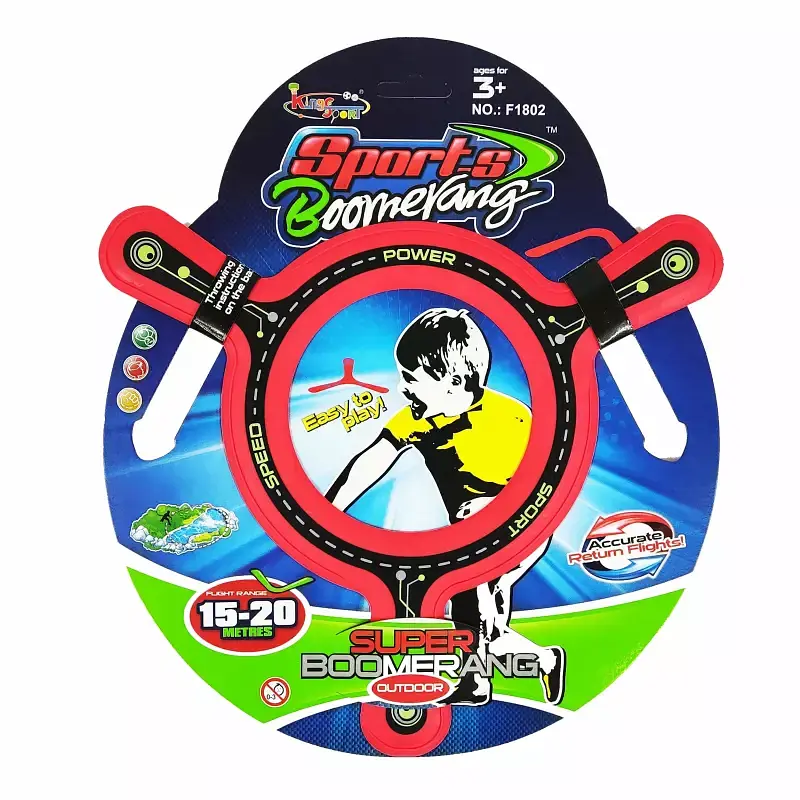 Бумеранг для дітей Sports Boomerang іграшка для вулиці що повертається дальність 15–20 м - фото 3