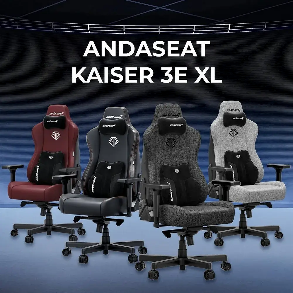 Крісло для геймерів Anda Seat Kaiser 3E XL Black (AD23YC-XL-08-B-PV/C-B01) - фото 4