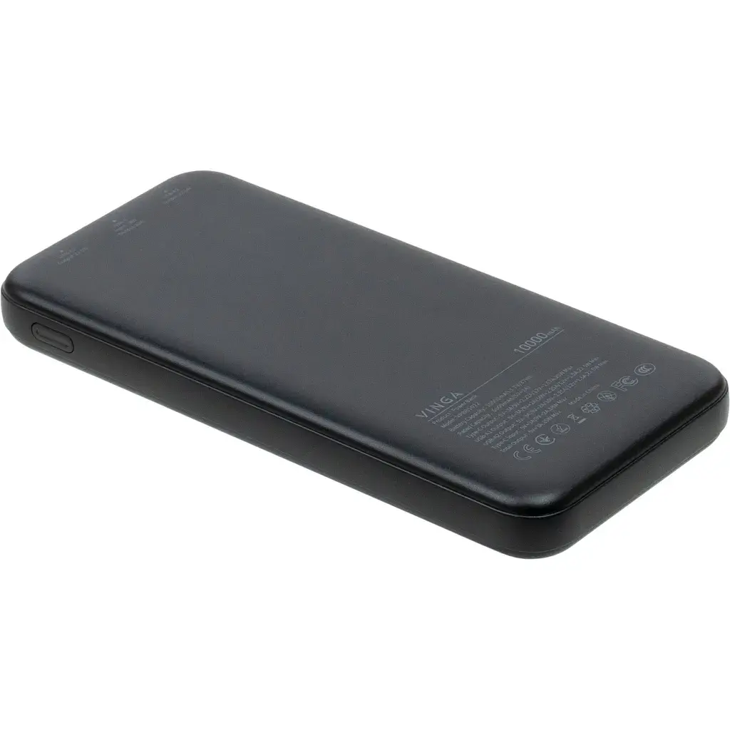 Батарея універсальна Vinga 10000 mAh 22.5W Display Black (VPBB1022) - фото 5