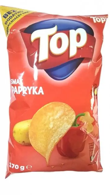 Чипси Top паприка 170 г.