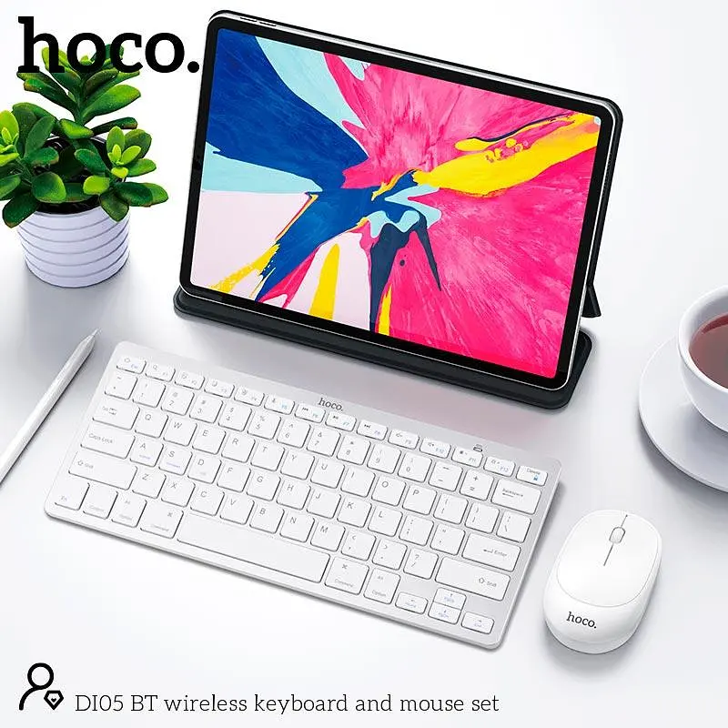 Набор Мышь и клавиатура HOCO BT wireless keyboard and mouse set DI05 (Ukr/Ru/En) - фото 6