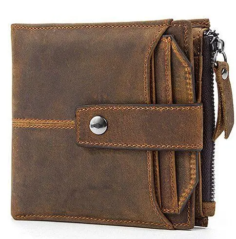 Гаманець з потертостями 14689 Vintage коричневий