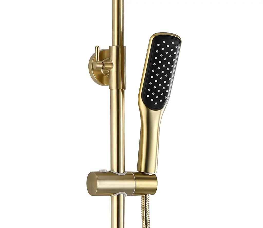 Душевая система Rea Soul с изливом brushed gold REA-B9962, Золотой - фото 3