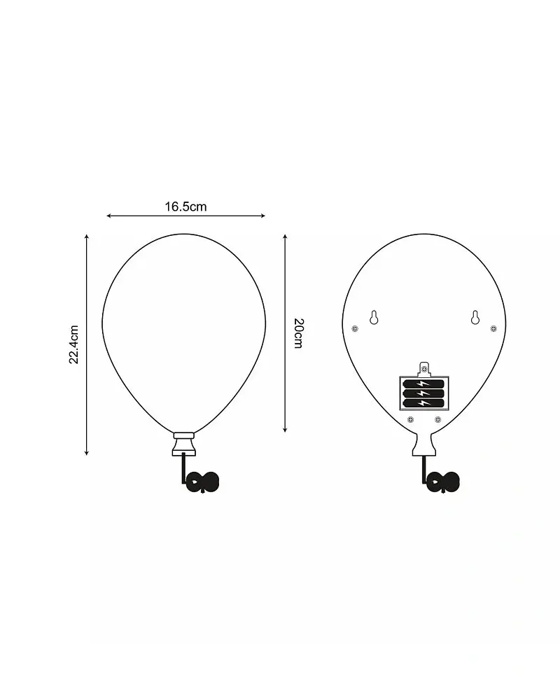 Бра Zuma Line 5905316651173 Ballon LED 1x3W 6000K 40Lm IP20 розовый - фото 2