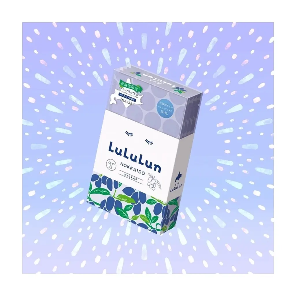 Маска для обличчя Lululun Premium Face Mask Hokkaido Haskap Антиоксидантна З екстрактом жимолості 1 шт х 5 уп (4582305069556) - фото 4
