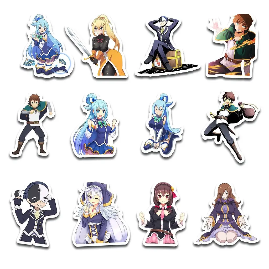 Стікерпак GeekLand KonoSuba 45 штук (SP KS 01) - фото 4