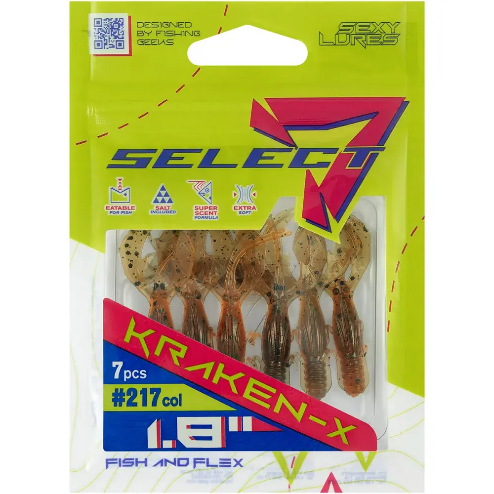 Силікон Select Kraken-X SE 1.8" 217 (7 шт/уп) - фото 2