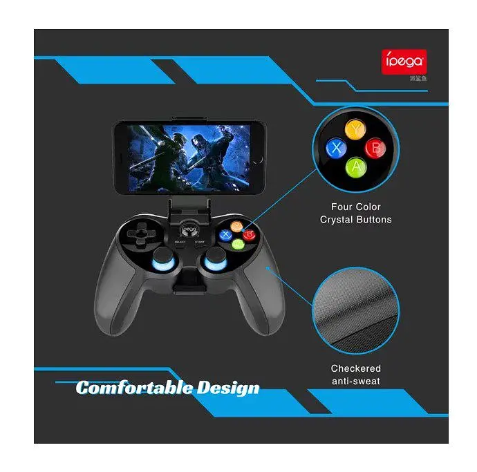 Геймпад джойстик для смартфона iPega PG9157 Ninja Bluetooth PC/Android/iOS Black - фото 8