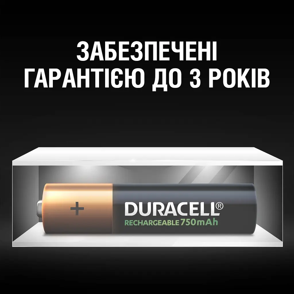 Акумулятори Duracell Rechargeable AAA 750 mAh HR03/DC2400, 4 шт. (5005004) - фото 6