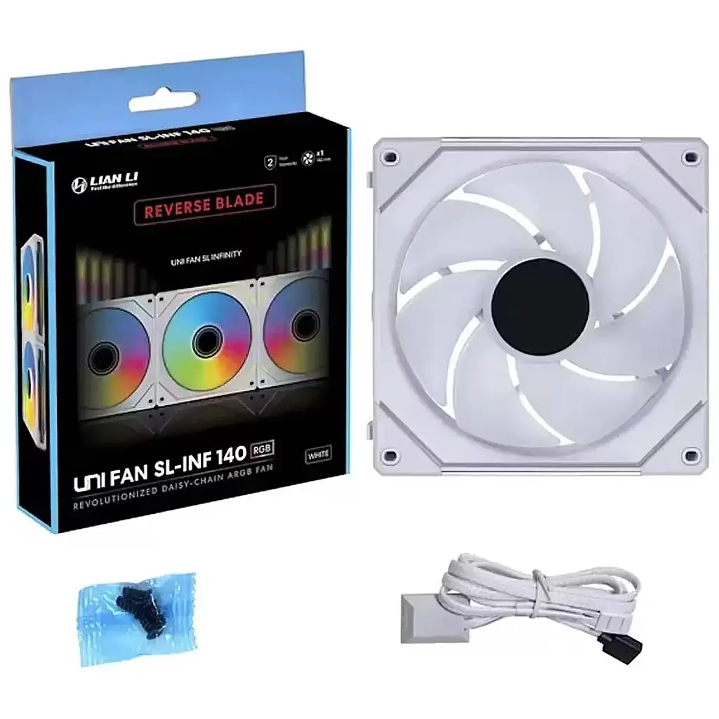 Кулер до корпусу Lian Li Uni Fan SL-INF WIRELESS Reverse, 140-1 (G99.14RSLIN1W1W.00) - фото 4