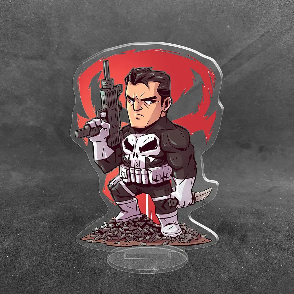Акрилова колекційна фігурка Чібі Chibi The Punisher 10 cм - фото 2
